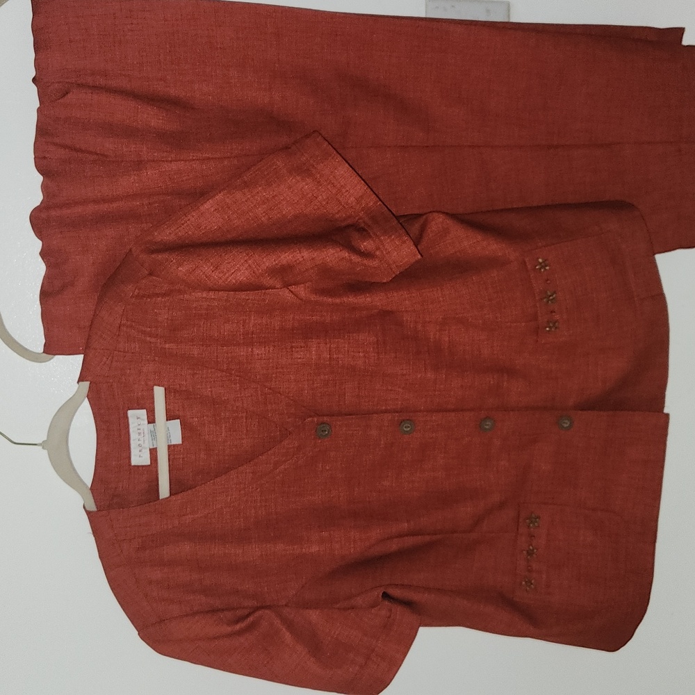 Prophecy                   Elegant Women's Terracotta Pantsuit Size 24W
